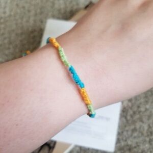 Colorful friendship bracelet